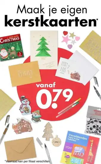 Wibra Maak je eigen kerstkaarten aanbieding