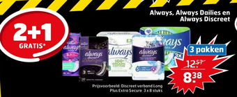 Trekpleister Always, always dailies en always discreet aanbieding