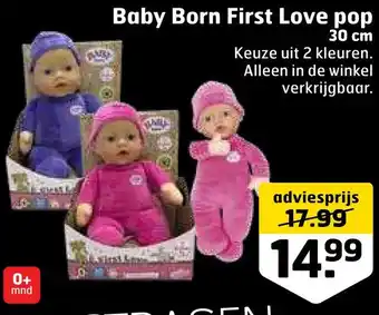 Trekpleister Baby born first love pop 30 cm kouto uit ? idouron aanbieding