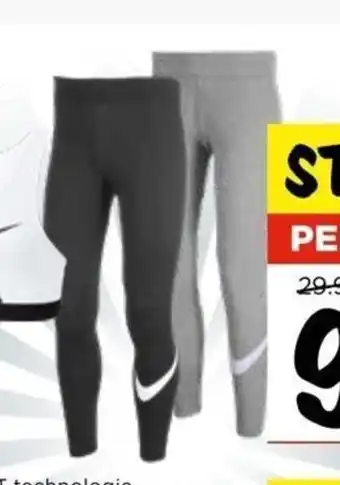 Vomar Voordeelmarkt Nike Dames Sportlegging maat XS t/m XL aanbieding