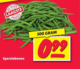 Nettorama Sperziebonen aanbieding