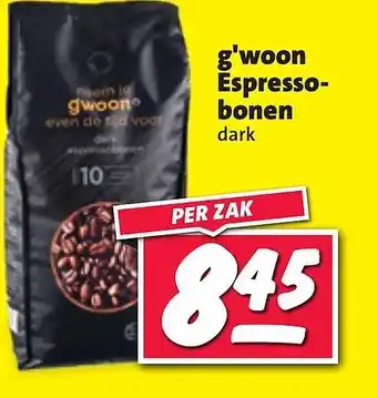 Nettorama G'woon espresso bonen dark aanbieding