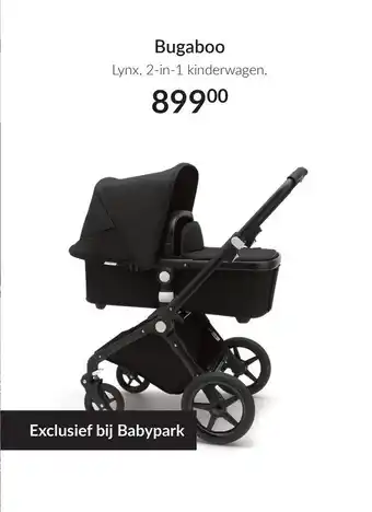 Babypark Bugaboo Lynx. 2-in-1 kinderwagen. aanbieding