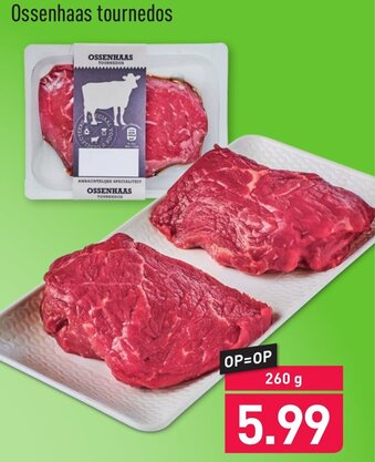 ALDI Ossenhaas tournedos 260g aanbieding