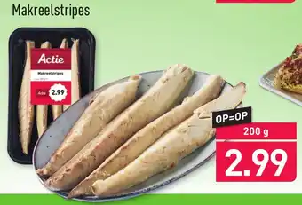 ALDI Makreelstripes 200g aanbieding