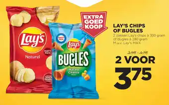 Jumbo Lay's chips of bugles aanbieding