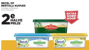 Jumbo Becel of Bertolli kuipjes 250 gram aanbieding