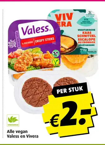 Boni Alle vegan Valess en Vivera aanbieding