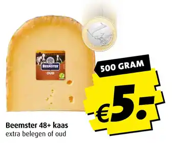 Boni Beemster 48+ kaas extra belegen of oud 500 gram aanbieding