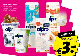 Boni Alpro verse zuivel aanbieding