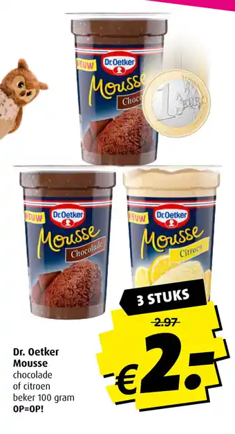 Boni Dr. Oetker mousse chocolade 100 gram aanbieding