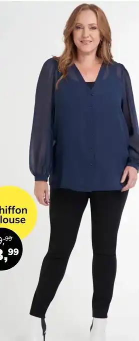 MS Mode Chiffon blouse aanbieding