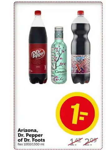 Coop Arizona dr. pepper of dr. foots aanbieding