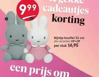 Etos Nijntje knuffel 32 cm aanbieding