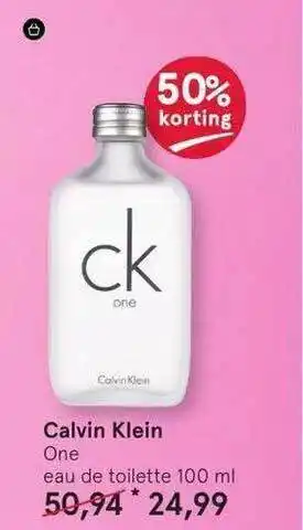 Etos Calvin klein one aanbieding