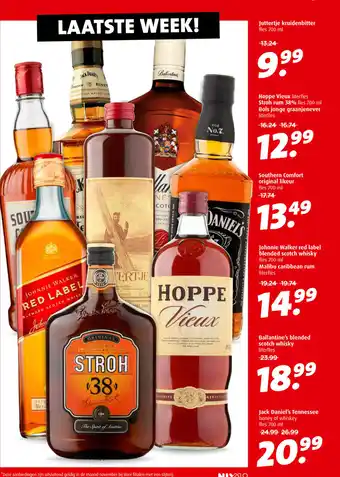 Boni Stroh rum 38% 700ML aanbieding