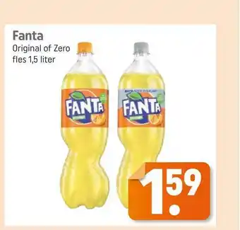 Lekker Makkelijk Fanta original of zero 1,5 liter aanbieding