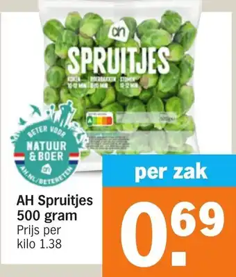 Albert Heijn Spruitjes 500 gram aanbieding