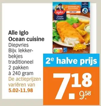 Albert Heijn Alle Iglo cuisine 2 pakken a 240 gram aanbieding