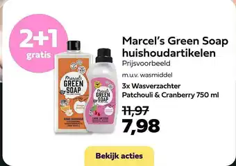 Plein.nl Marcel's green soap huishoudartikelen 2+1 gratis aanbieding