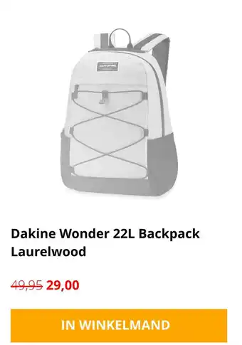 thebagstore.nl Dakine Wonder 22L Backpack Laurelwood aanbieding