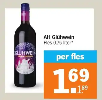 Albert Heijn AH Gluhwein 0,75 liter per fles aanbieding