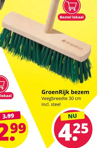 GroenRijk GroenRijk bezem 30cm aanbieding