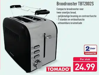 ALDI Tomado Broodrooster TBT2002S aanbieding