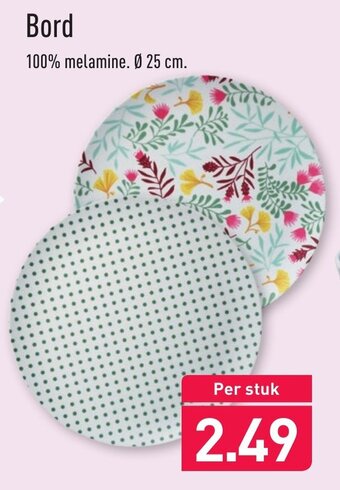 ALDI Bord 25 cm aanbieding