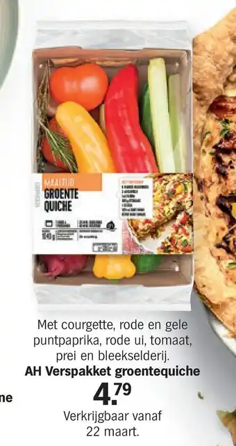 Albert Heijn AH Verspakket groentequiche aanbieding