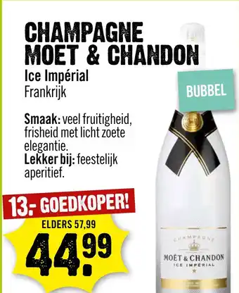 Dirck 3 CHAMPAGNE MOET & CHANDON aanbieding