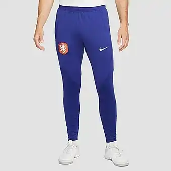 Perry Sport Nike knvb nederland dri-fit strike trainingsbroek 22/23 blauw/oranje heren aanbieding