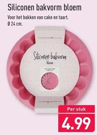 ALDI Siliconen bakvorm bloem aanbieding