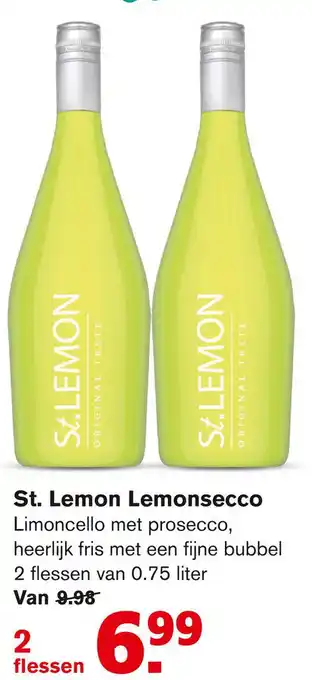 Hoogvliet St. Lemon Lemonsecco .75liter aanbieding