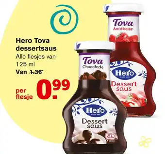 Hoogvliet Hero Tova dessertsaus 125ml aanbieding