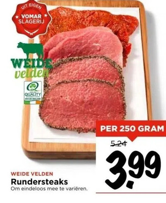 Vomar Voordeelmarkt Rundersteaks aanbieding