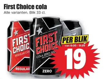 Dirk First choice cola aanbieding