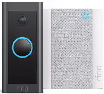 Coolblue Ring video doorbell wired + ring chime gen. 2 (2020) aanbieding