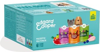 Bol.com Edgard & cooper hondenvoer multipack kip - wild - lam 6 x 400 gr aanbieding