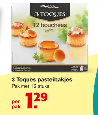 Hoogvliet 3 Toques pasteibakjes aanbieding