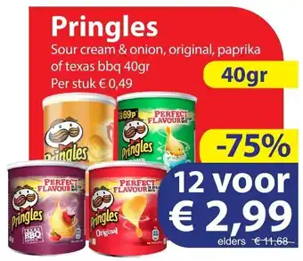 Die Grenze Pringles 40g aanbieding