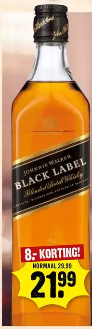 Dirck 3 Johnnie Walker Black Laber aanbieding