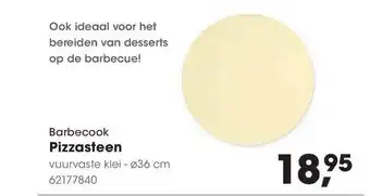 HANOS Barbecook pizzasteen aanbieding