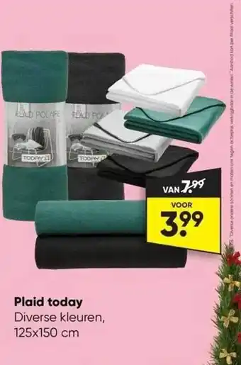 Big Bazar Plaid today aanbieding