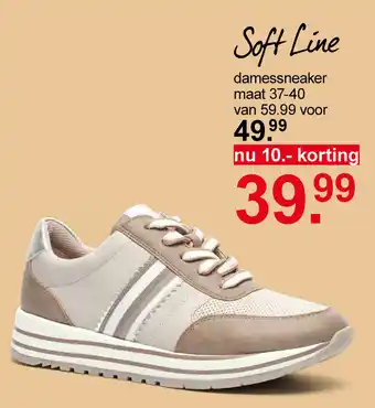 Scapino Soft Line Damessneakers mt. 37-40 aanbieding