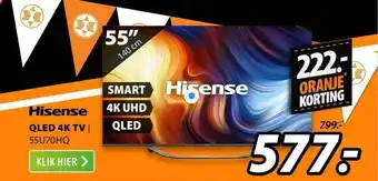 Expert Hisense qled 4k tv | 55u70hq aanbieding