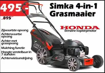 iTEK Simka 4-in-1 grasmaaier aanbieding