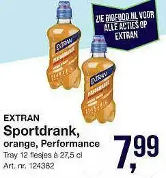 Bidfood Extran Sportdrank, Orange, Performance aanbieding