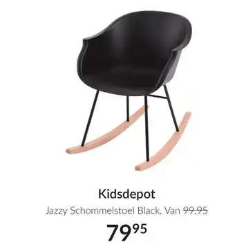 Babypark Kidsdepot Jazzy Schommelstoel Black aanbieding