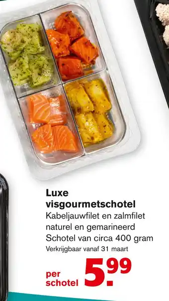 Hoogvliet Luxe visgourmetschotel aanbieding